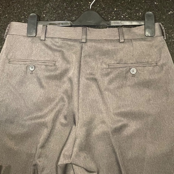 Kenneth Cole Reaction Mens Office Straight Fit Dress Pants Trousers Charcoal 34 - Picture 3 of 10